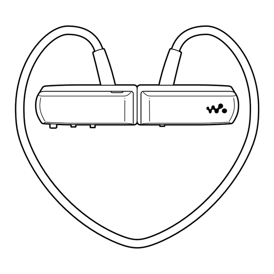 Sony NWZ-W252 Operating Manual