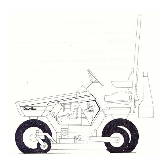 DewEze ATM-725 All Terrain Mower Manuals