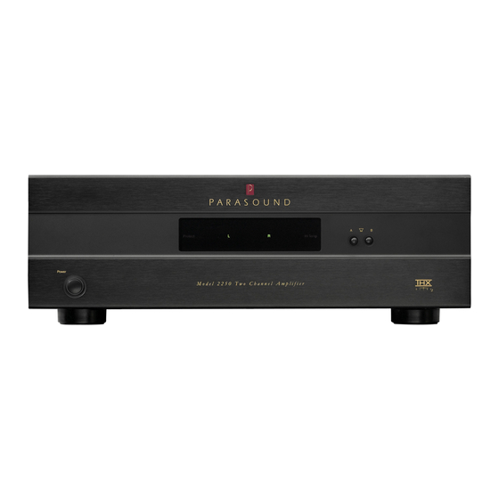 Parasound NewClassic Model 2250 Manuals
