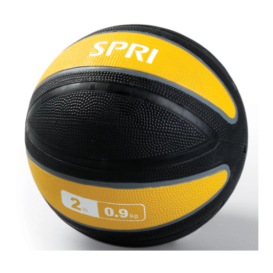 SPRI XERBALL MEDICINE BALL Exercise Manual