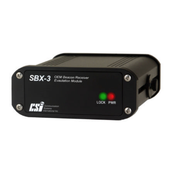 CSI Wireless SBX-3 Reference Manual
