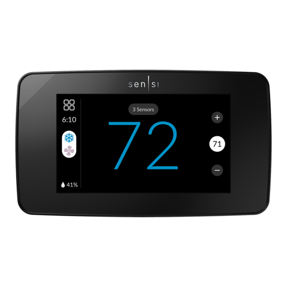 Sensi TOUCH 2 1F96U-42WF Series Manual Operation