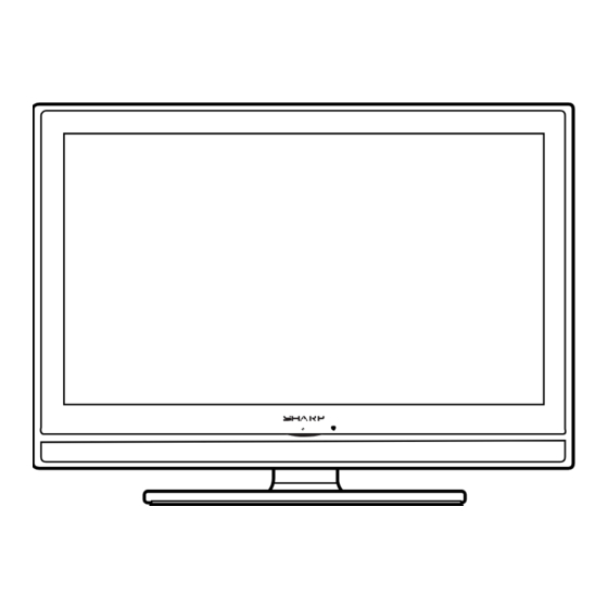 User Manuals: Sharp LC-42SH330 LCD Color Television