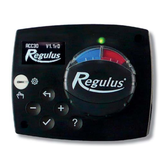 Regulus ACC30 Installation And Operation Manual
