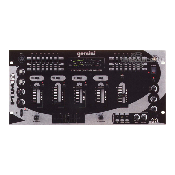 Gemini PDM-16 Service Manual