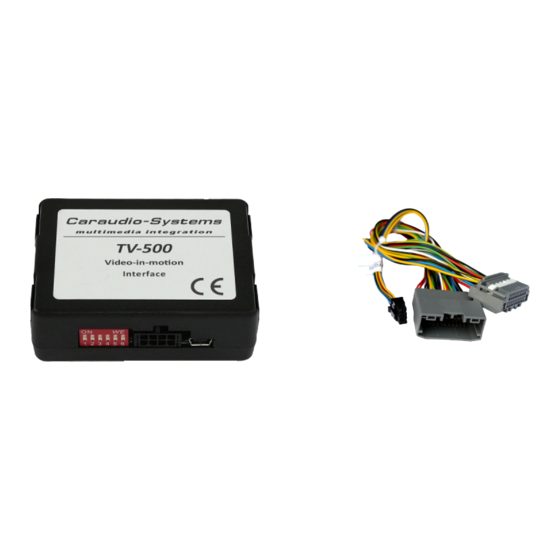 Caraudio-Systems TF-MYGIG Manual