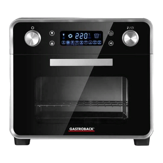 Gastroback Design Oven Air Fry & Pizza Manuals