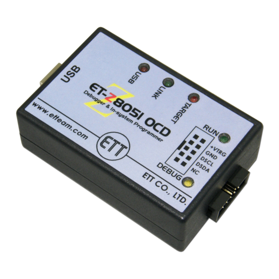 ZiLOG On-Chip Debugger II Z8051 Manual