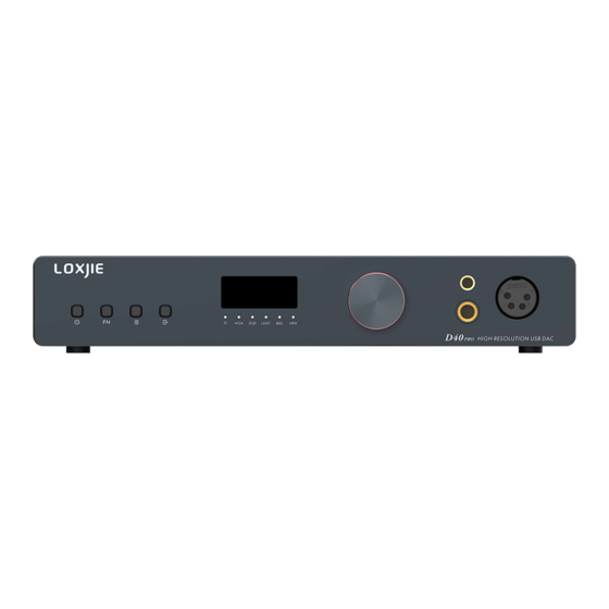 Loxjie D40 PRO Instruction Manual