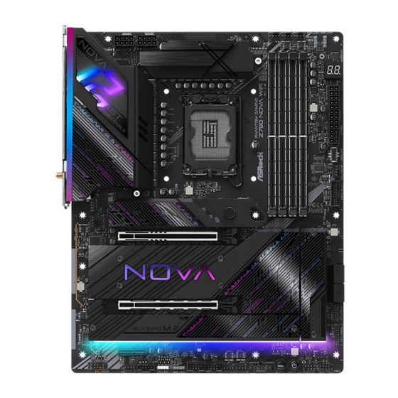 ASROCK PHANTOM GAMING Z790 NOVA WiFi Manuals
