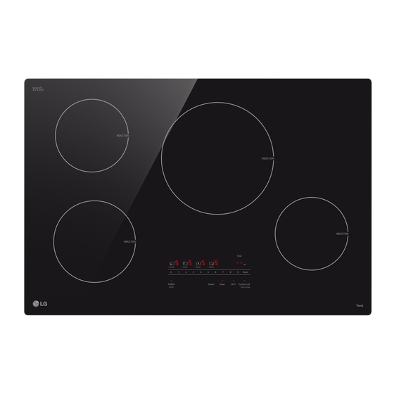 LG CBIH3013BE Induction Cooktop Manuals