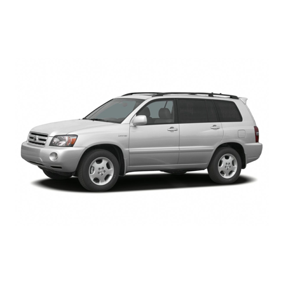 Toyota 2005 Highlander Owner's Manual