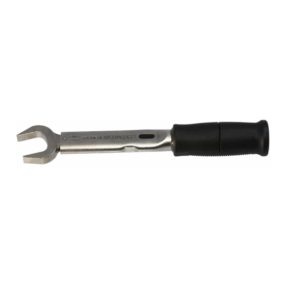 User Manuals: Tohnichi SP Preset Torque Wrench