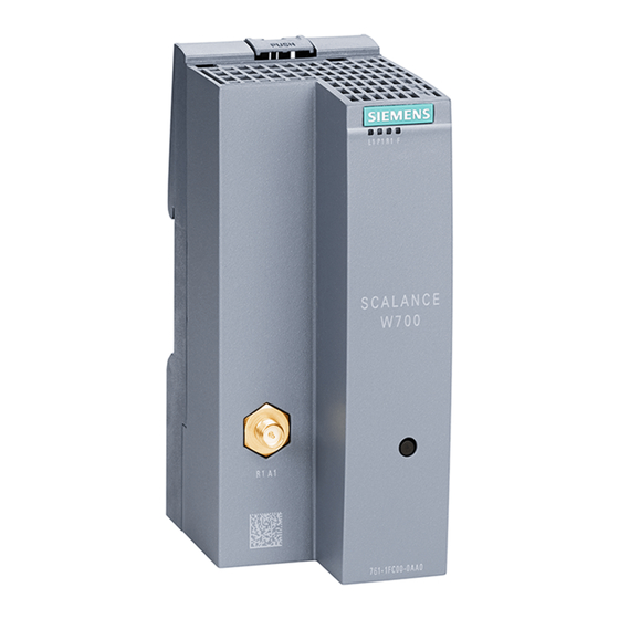 Siemens SIMATIC NET SCALANCE W720 Operating Instructions Manual
