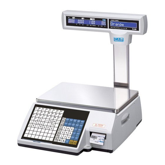 CAS CL5000 Series Label Printing Scales Manuals