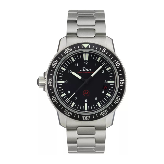 Sinn EZM 3 Instructions For Use Manual