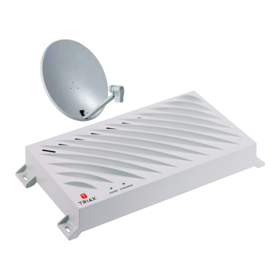 Triax TSS 400 SAT Quick Starting Manual