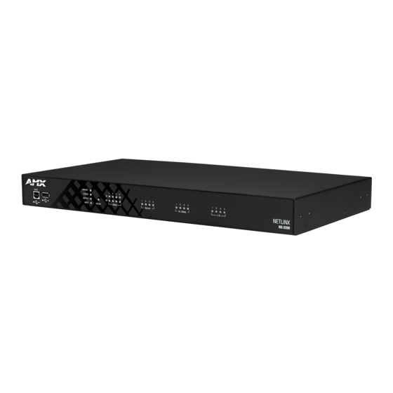 AMX DVX-3250HD-T Webconsole And Programming Manual
