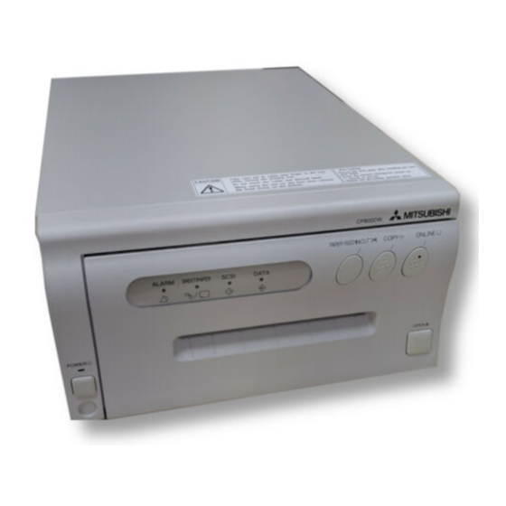 Mitsubishi CP800DW Operation Manual