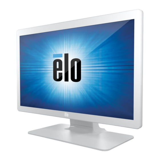 Elo TouchSystems ET2203LM Touch Monitor Manuals