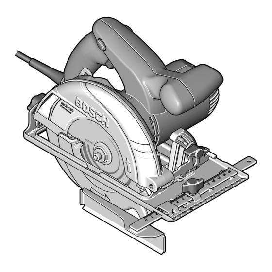 Bosch 0601670000 Handheld Circular Saw Manuals