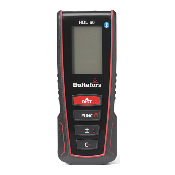 Hultafors HDL 60 Operating Instructions Manual