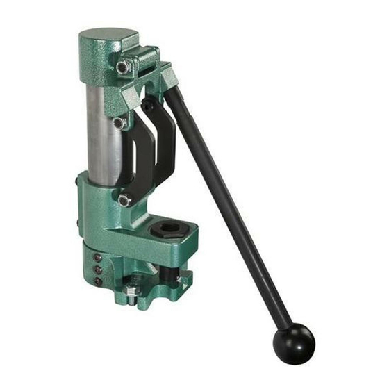 RCBS SUMMIT RELOADING PRESS Single Stage Manuals