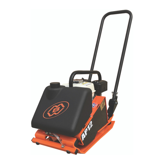 MBW AP12 Plate Compactor Manuals