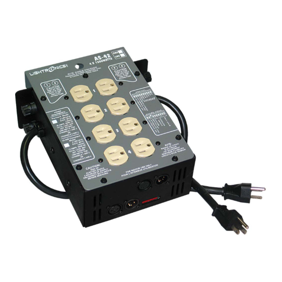 Lightronics AS Series Owner's Manual