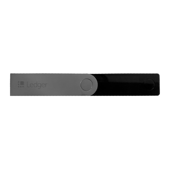 Ledger NANO X User Manual