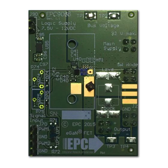 EPC EPC9066 Quick Start Manual