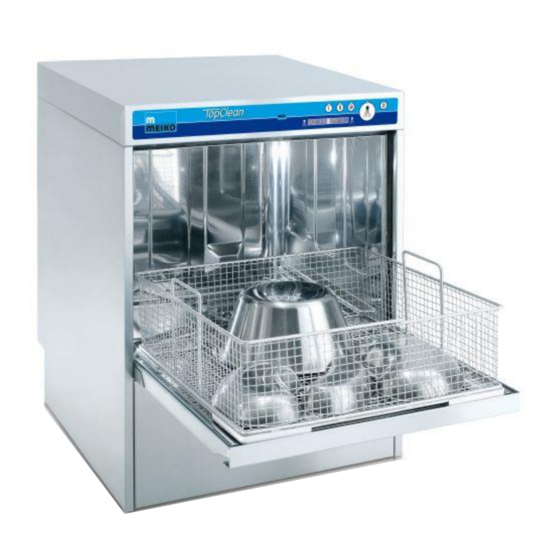 Meiko TopClean 60 Operating Instructions Manual
