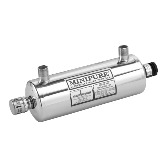 Atlantic Ultraviolet MINIPURE MIN-1.5 Owner's Manual