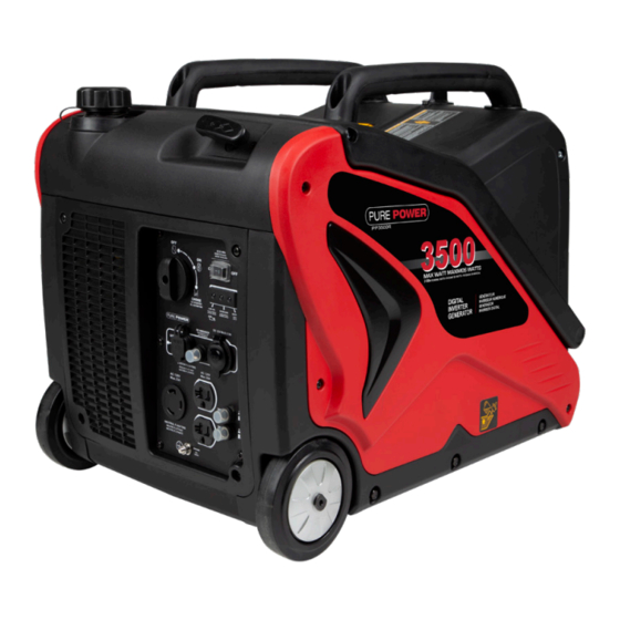 User Manuals: PurePower PP3500R Inverter Generator