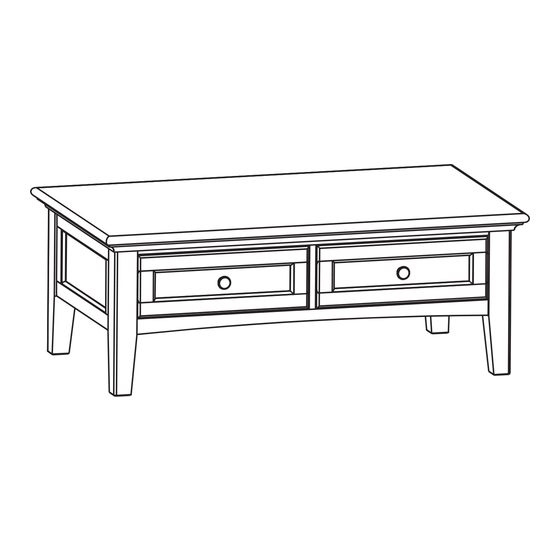 Whittier Wood Furniture McKenzie 3501AFGAC Assembly Instructions