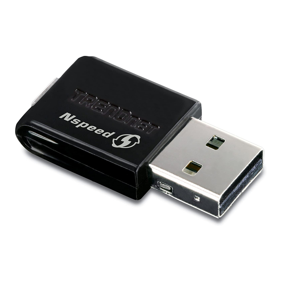 TRENDNET TEW-649UB - Mini Wireless N Speed USB 2.0 Adapter Manuals