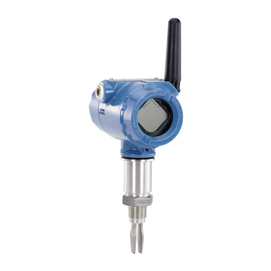 Emerson Rosemount 2160 Quick Start Manual