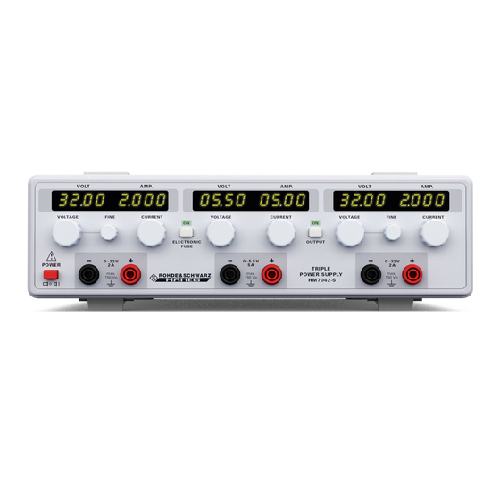 Rohde & Schwarz Hameg HM7042-5 Manual
