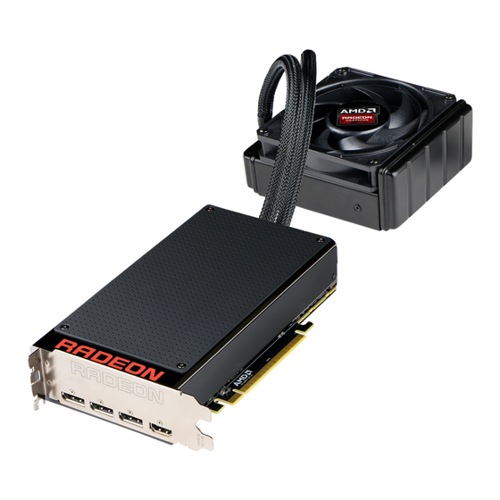 AMD Radeon R9 Fury X User Manual