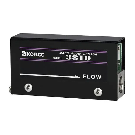 Kofloc 3810S Installation Instructions Manual