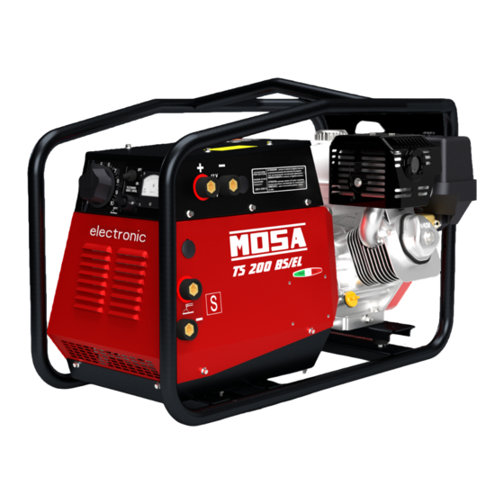 User Manuals: Mosa TS 200 BS/EL Petrol Welder Generator