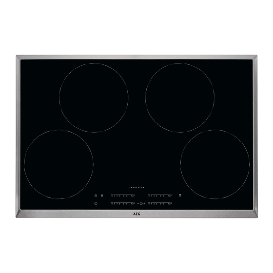 User Manuals: AEG IKB8443AXB Autonomous Induction Hob