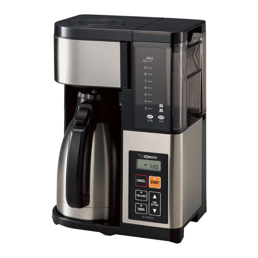 Zojirushi EC-YTC100 - Coffee Maker Manual