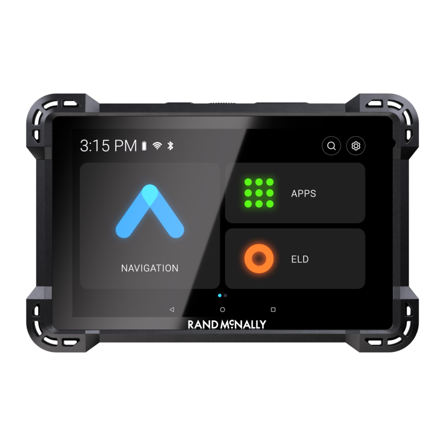 Rand McNally RAND Tablet Manual