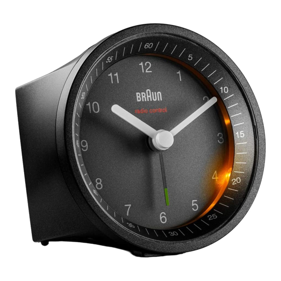 Braun BNC007-DCF Wall Clock Manuals