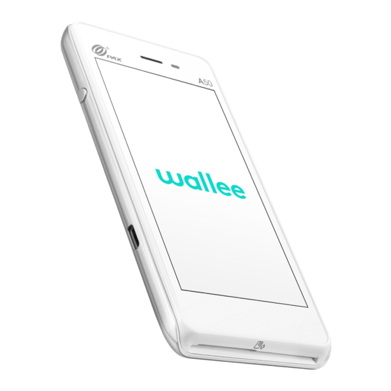 wallee PAX A50 Manual