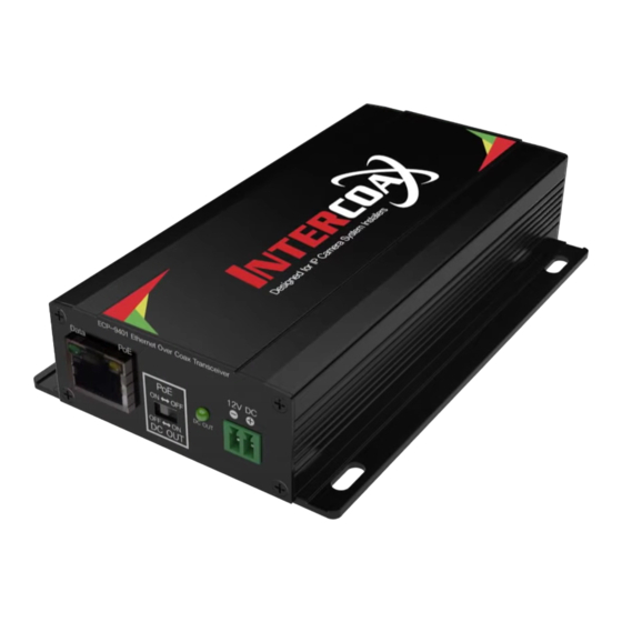 Intercoax 9401 Installation Manual