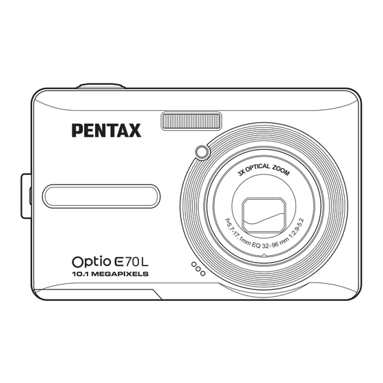 Pentax OPTIO E70L User Manual