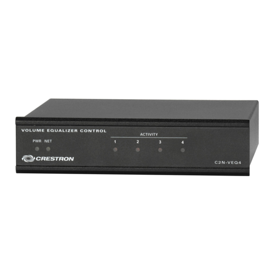 Crestron C2N-VEQ4 Operation Manual