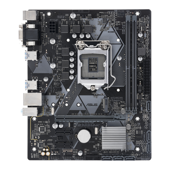 Asus PRIME B365M-K Manuals